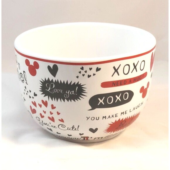 DISNEY MINNIE/MICKEY MOUSE LOVE VALENTINE COFFEE/SOUP MUG 20 OZ LARGE 5" DIAM - Picture 6 of 9